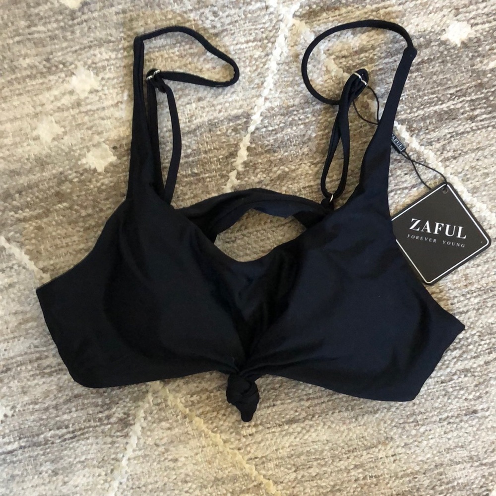 Zaful tie top bikini top